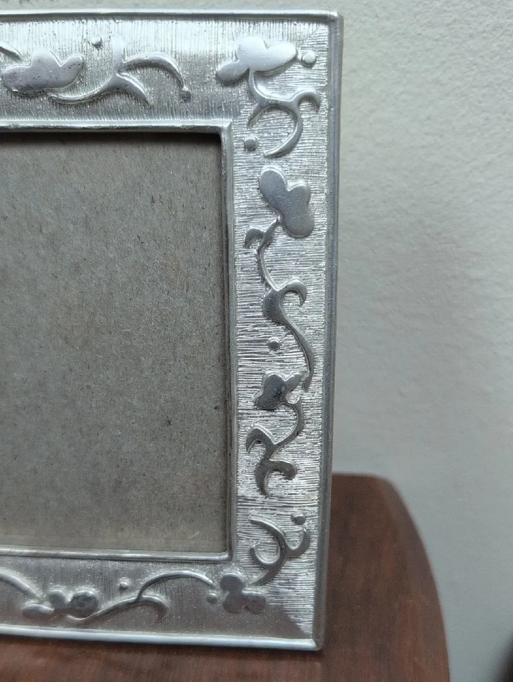 Vintage Burnes of Boston Silver Decorative Photo Frame - Elegant Floral Design